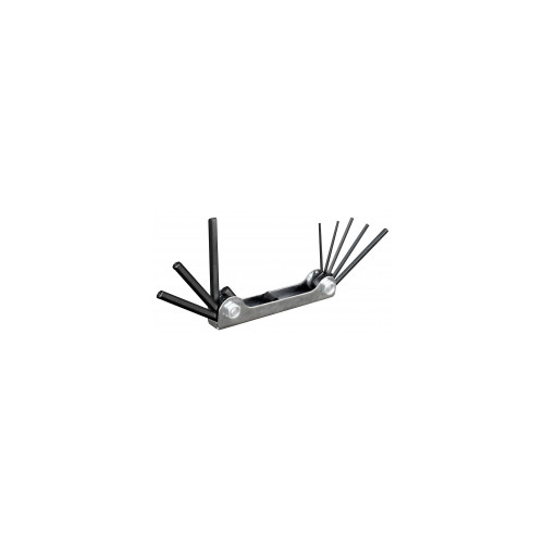 Cles 6 pans sur monture metal 8 clés : 2 / 3 / 4 / 5 / 5,5 / 6 / 8 / 10 mm. - AXIAN