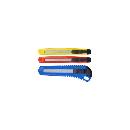 Cutter tout plastique Pack de 3 cutters (9 mm x2 + 18 mm x1) - AXIAN
