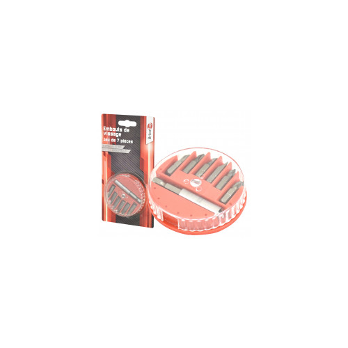 Jeux de 6 embouts + porte-embouts Plats 4 / 6 / Ph1 / Ph2 / Pz1 / Pz2 / Porte-embouts - AXIAN