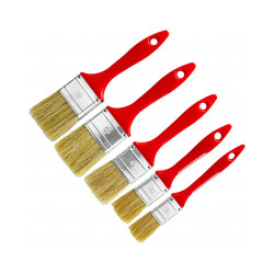 Jeu de 5 pinceaux plats 20 - 30 - 40 - 50 (x2) mm de marque AXIAN, référence: B9657100