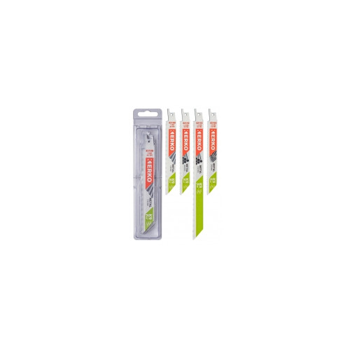 Lames de scie sabre bi-metal pour metaux 5 lames 14 tpi (1,8 mm) 150 x 19 x 0,9 mm - Erko