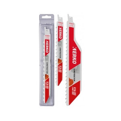 Lames de scie sabre a plaquettes carbure 1 lame 2,5 tpi (10 mm) 300 x 40 x 1,6 mm de marque Erko, référence: B9660800