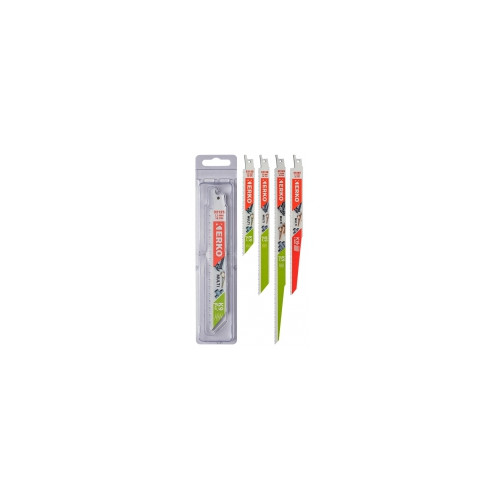 Lames de scie sabre bi-metal multi-usages 5 lames 10 tpi (2,5 mm) 228 x 22 x 1,6 mm - Erko