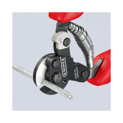 Coupe-câbles acier 95.62.160SB 160 mm Acier Ø4 mm / Elec. Ø6 mm 175 g - KNIPEX