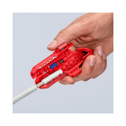 Outil a degainer / denuder universel 'ergostrip' 16.95.02SB Outil à dégainer / dénuder pour gaucher Ø8 à 13 mm - KNIPEX 