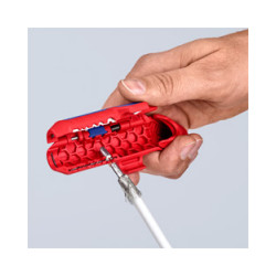 Outil a degainer / denuder universel 'ergostrip' 16.95.02SB Outil à dégainer / dénuder pour gaucher Ø8 à 13 mm - KNIPEX 