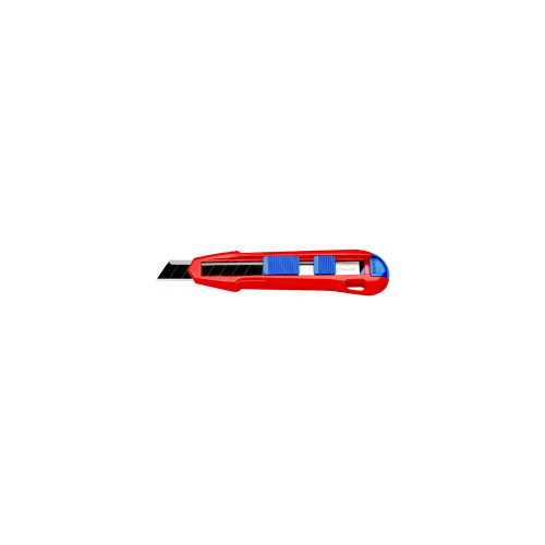Cutter a dos de lame retractable- cutix Cutter 18 mm autobloquant + barre stabilisatrice - KNIPEX 
