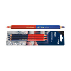 Crayon bicolore duo giant 3 crayons 175 mm de marque LYRA, référence: B9669300