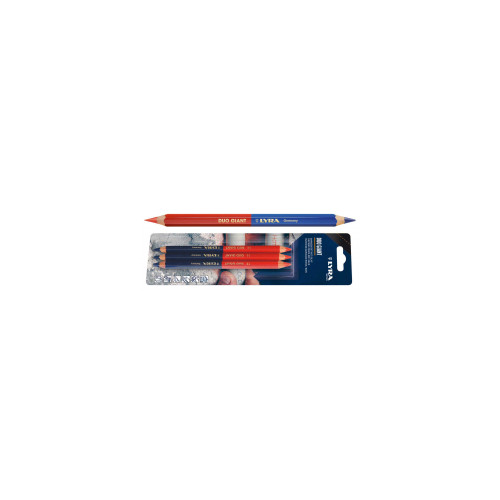 Crayon bicolore duo giant 3 crayons 175 mm - LYRA
