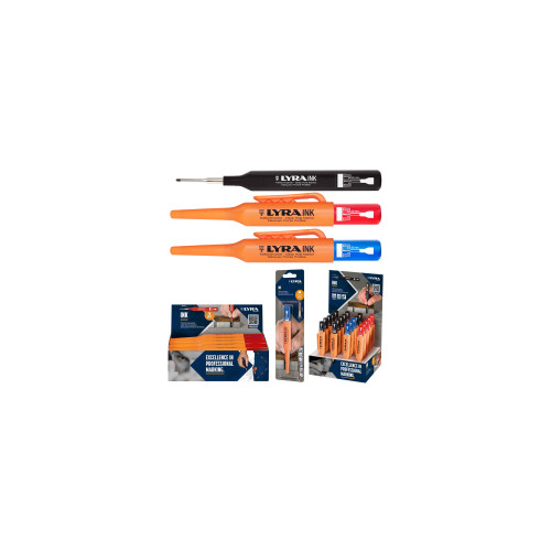 Marqueur lyra ink profi Box de 20 marqueurs Lyra Ink (12 noirs + 5 rouges + 3 bleus) - LYRA