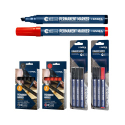 Marqueur multi-usages 3 marqueurs (2 noirs + 1 rouge) de marque LYRA, référence: B9669900