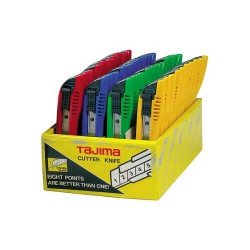 Cutter 'endura' Présentoir 40 cutters 18 mm autobloquants - TAJIMA