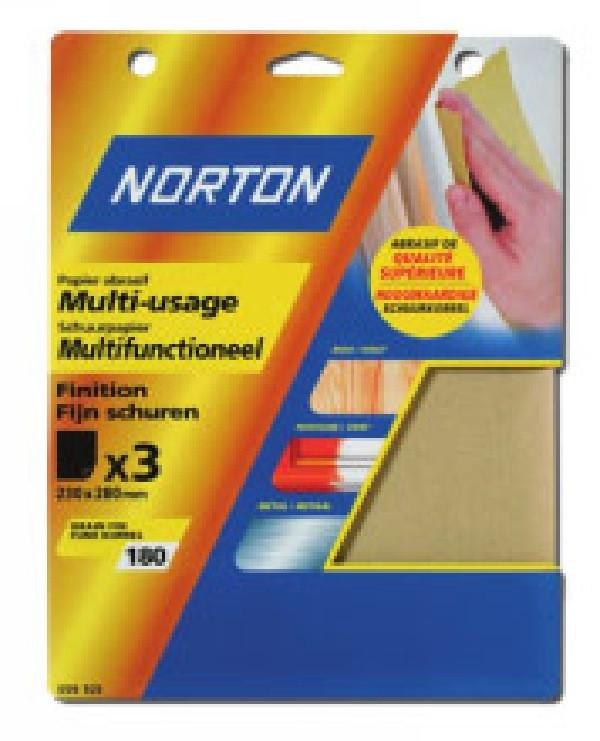 3 feuilles de papier corindon (grain 40)