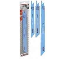 Lames de scie sabre bi metal pour metaux 2 lames 150 mm 24 tpi 1 mm