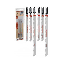 Lames de scie sauteuse bi-metal pour bois dur 2 lames 100 mm 10 tpi (2,5 mm) 'U' Coupe fine de marque Kreator, référence: B9677700