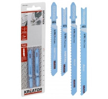 Lames de scie sauteuse hss pour metaux 2 lames 100 mm 8 tpi 3 mm 'U' Aluminium