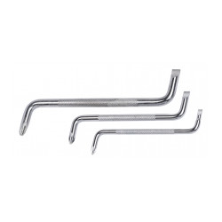 Tournevis coudes Jeu de 3 tournevis : Plat 3 - Pz0 / Plat 5 - Pz1 / Plat 6 - Pz2 de marque Kreator, référence: B9678400