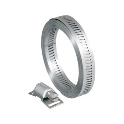Colliers de serrage extra longs 30 têtes de serrage pour bande 8 mm - acier inox W4 de marque OUTIFRANCE , référence: J9612500