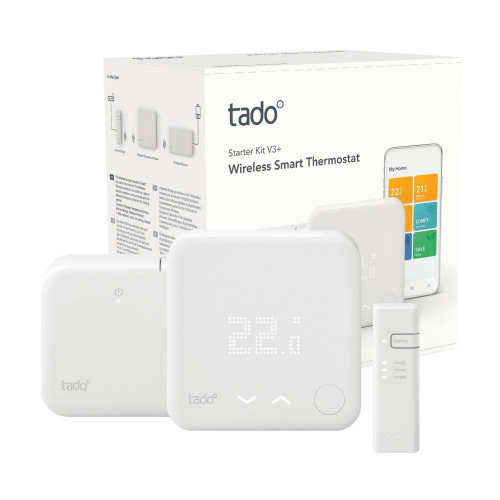 Thermostat connecté et Intelligent Sans Fil Kit V3+ TADO - TADO