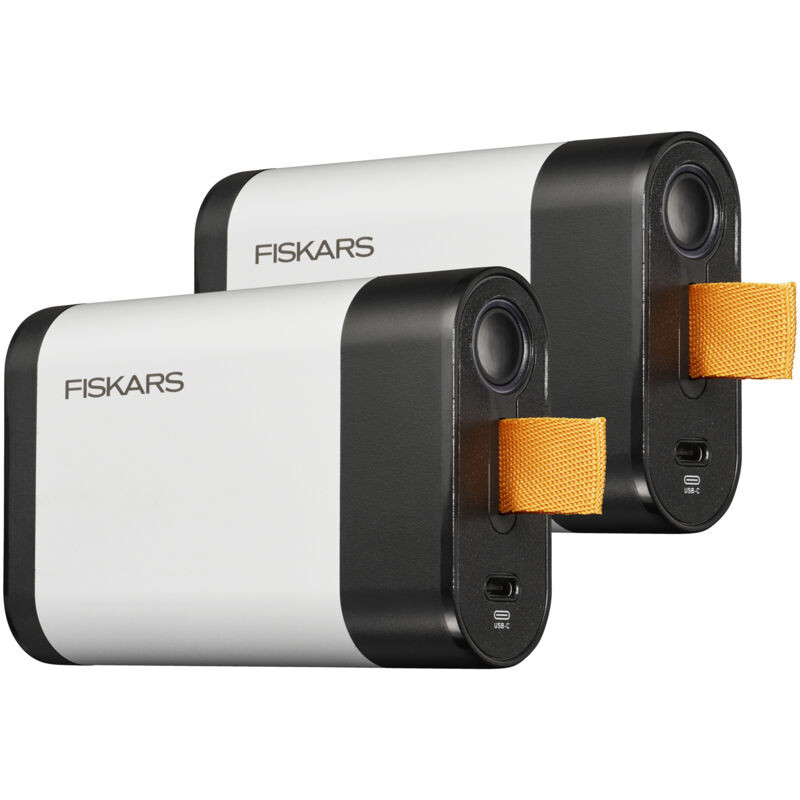 Batterie universelle Fiskars 12V 4Ah x2 pour sécateurs ou coupe branches à batterie Fiskars. Powerbank . Cable USB C inclus. - vue 2
