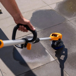 Brosse motorisée télescopique sans fil - Twin Brush Fixxpack - vendue sans batterie ni chargeur - Batavia