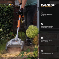 Brosse multifonctions - Maxxbrush 1020W - Largeur 26 cm - Batavia