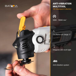 Outil multifonctions sans fil - Maxxpack 18V - anti-vibration - vendu sans batterie ni chargeur - Batavia