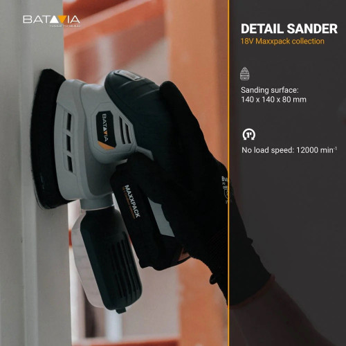 Ponceuse multifonction sans fil - Maxxpack 18V - vendue sans batterie ni chargeur - Batavia