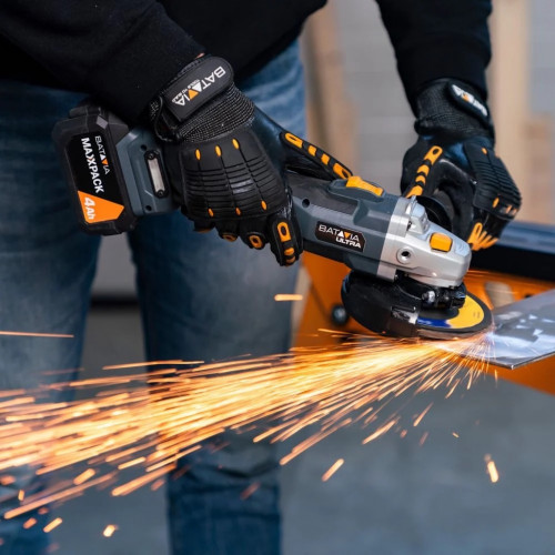 Meuleuse d’angle Brushless sans fil - Maxxpack 18V - 125 mm - vendue sans batterie ni chargeur - Batavia