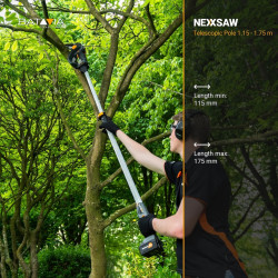 Perche télescopique - Maxxpack 18V - 1,15 à 1,75 m pour Nexxsaw & Nexxcut - Batavia