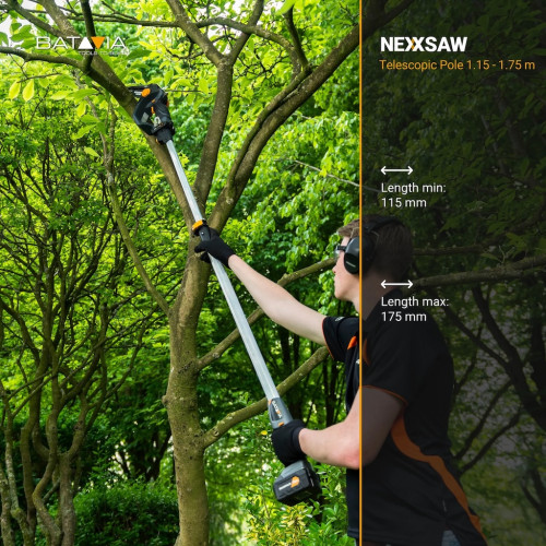 Perche télescopique - Maxxpack 18V - 1,15 à 1,75 m pour Nexxsaw & Nexxcut - Batavia