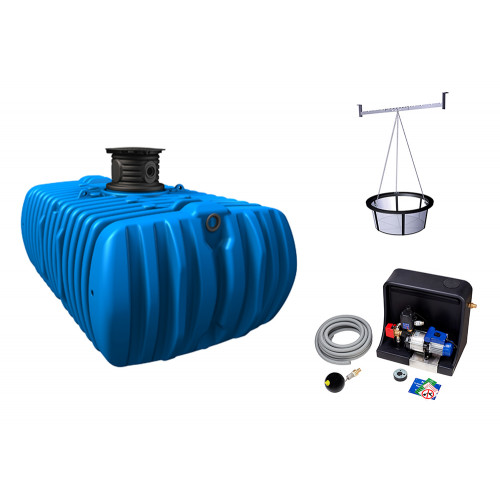 Kit cuve à enterrer FLAT HABITAT PREMIUM - 7000 L - GRAF 