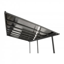 Toit terrasse aluminium - TT3042AL gris anthracite - 12,83 m² - polycarbonate 6 mm - HABRITA