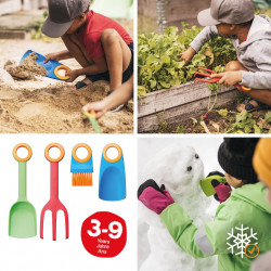 Ensemble d’outils de jardinage - MyFirstFiskars 4 pièces - jardinage enfant - FISKARS