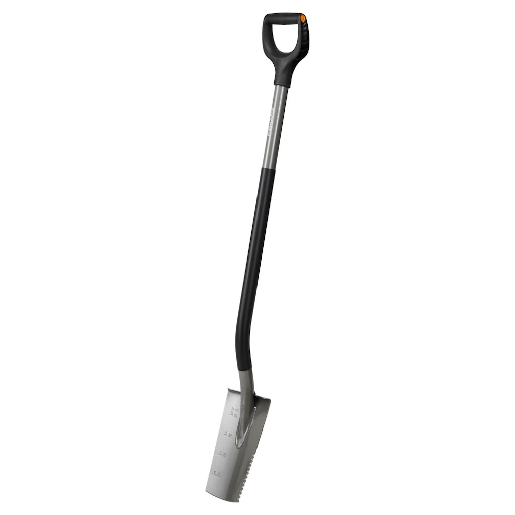 Petite bêche ergonomique coupe racines et sols rocheux