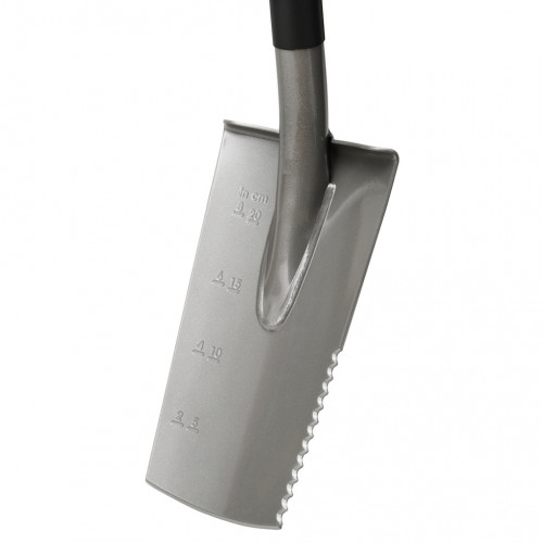 Petite bêche ergonomique - grise - coupe racines et sols rocheux - FISKARS