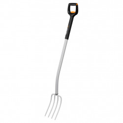 Fourche à bêcher télescopique - Xact - ameublir le sol et déplacer les végétaux de marque FISKARS, référence: J9694900