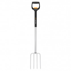 Fourche à bêcher télescopique - Xact - ameublir le sol et déplacer les végétaux - FISKARS