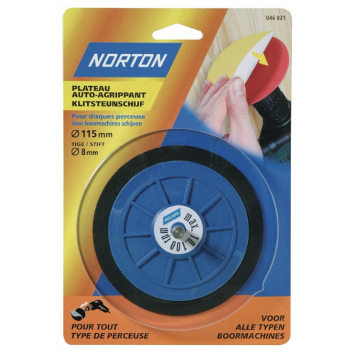 Plateau de ponçage Ø 125 mm pour perceuse - NORTON