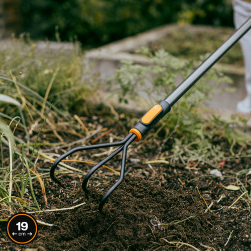 Cultivateur rotatif - OneClick - ameublir et aérer le sol - FISKARS