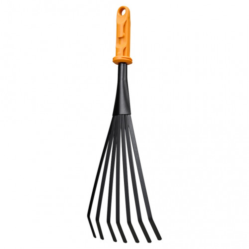Petit râteau à feuilles - OneClick 12 cm - nettoyage précis des massifs - FISKARS