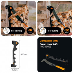 Support mural - X-Series 1079158 - fixation pour appareil à bois d’allumage - FISKARS