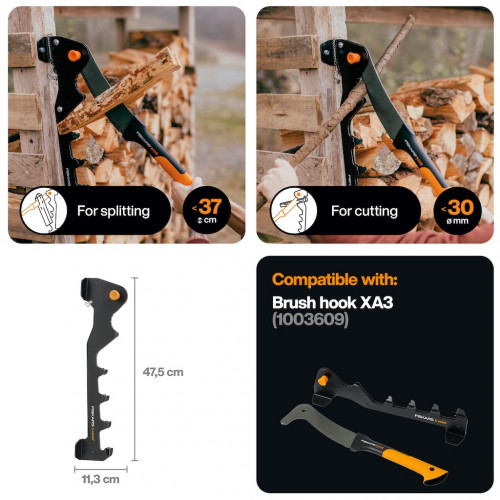 Support mural - X-Series 1079158 - fixation pour appareil à bois d’allumage - FISKARS