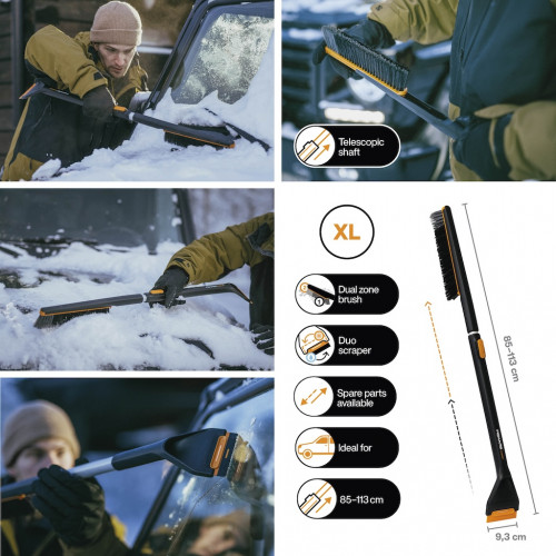 Brosse à neige télescopique - X-Series 85 à 113 cm - voiture et SUV - FISKARS
