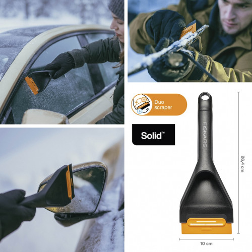 Grattoir à glace - Solid 27 cm - pare-brise voiture - FISKARS