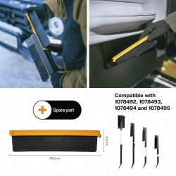 Raclette de rechange - X-Series et Plus 25,3 cm - essuyage neige et eau voiture - FISKARS