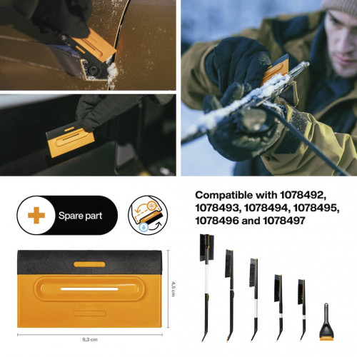 Grattoir à glace duo de rechange - 9,3 cm - remplacement X-Series Plus et Solid - FISKARS