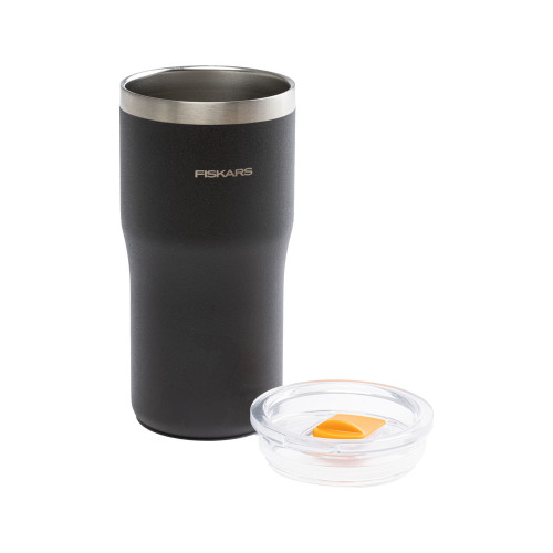 Mug isotherme - On the Go 0,5 L noir - boissons chaudes et froides - FISKARS