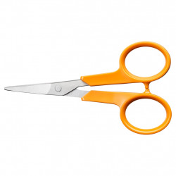Ciseaux de broderie incurvés - Classic 10 cm ambidextres - couture et découpe de précision de marque FISKARS, référence: B9703000