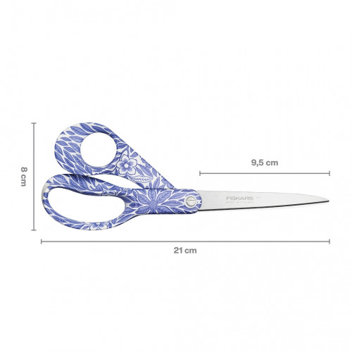 Ciseaux universels - Ostindia Floris 21 cm droitier - maison, bureau et loisirs créatifs - FISKARS